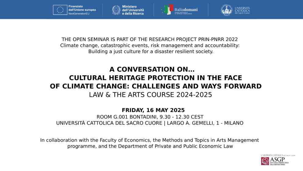 Cultural Heritage Protection in the Face of Climate Change: Challenges and Ways Forward 